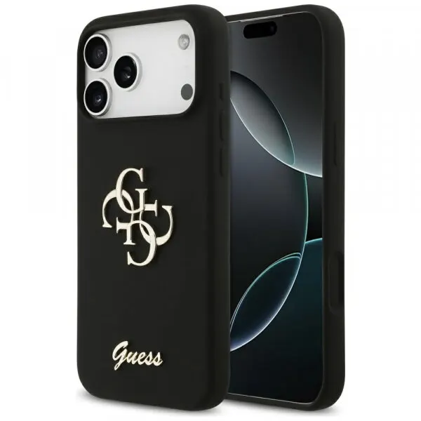 Guess Husa pentru Apple iPhone 17 Pro Max, Guess, Big 4G Script, Neagra