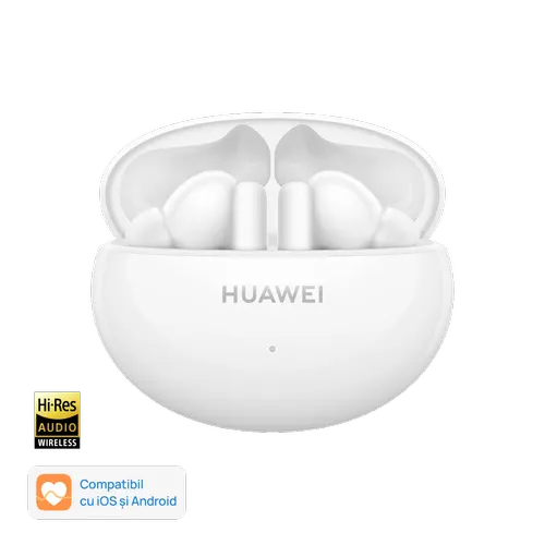 Casti True Wireless Huawei FreeBuds 5i, Bluetooth, ANC, Microfon Dual (Alb)