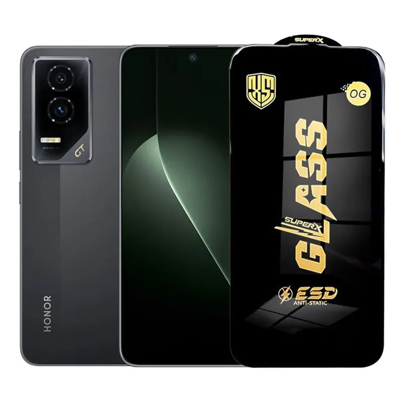 Flippy, Folie de Protectie pentru Honor GT, Flippy, Sticla Securizata ESD, Margini Negre