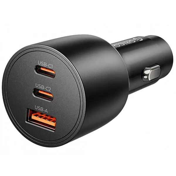 Orico Incarcator Auto Orico PowerLink, 165W, 5A, 1 x USB-A - 2 x USB-C, Negru