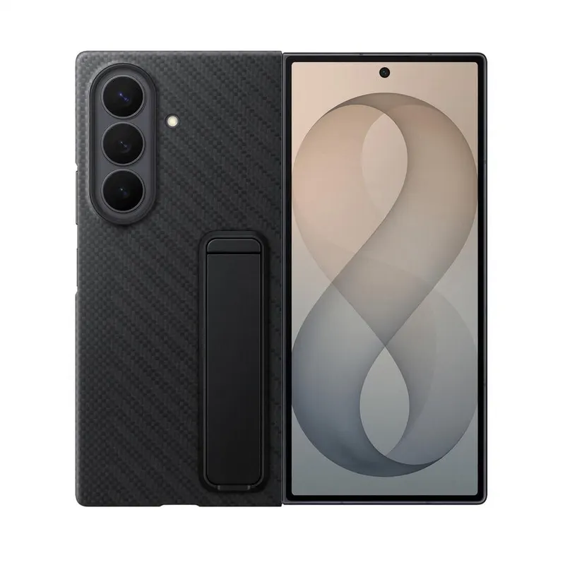 Samsung Husa Protectie Spate Samsung Carbon Standing Case EF-XF976SBEGWW pentru Galaxy Z Fold8 Ultra, Negru