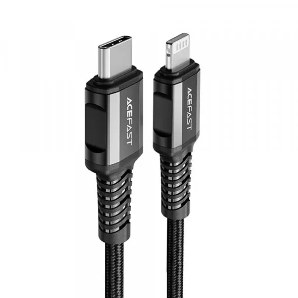 AceFast Cablu Date si Incarcare USB-C - Lightning Acefast C1-01, 30W, 1.2m, Negru