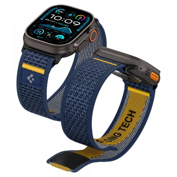 Spigen Curea Spigen Athlex Air pentru Apple Watch 49mm / 46mm / 45mm / 44mm Series, Bleumarin AMP09036