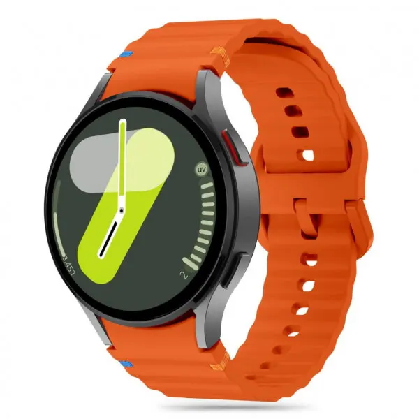 Tech-Protect Curea Tech-Protect Silicone Sport pentru Samsung Galaxy Watch7 / Watch FE / Watch6 / Watch5 / Watch4 Series, Portocalie