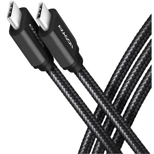 Cablu de date Axagon BUCM32-CM05AB, USB-C 3.2 Gen 2, 0.5m, Negru