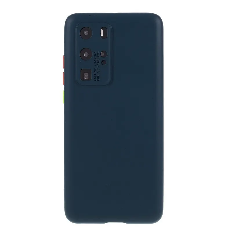 Huawei, Husa protectie compatibila cu Huawei P40 Pro Liquid Silicone Case Albastru inchis