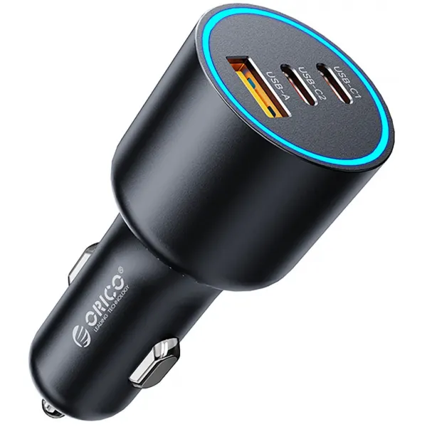 Orico Incarcator Auto Orico HyperDrive, 165W, 5A, 1 x USB-A - 2 x USB-C, Negru
