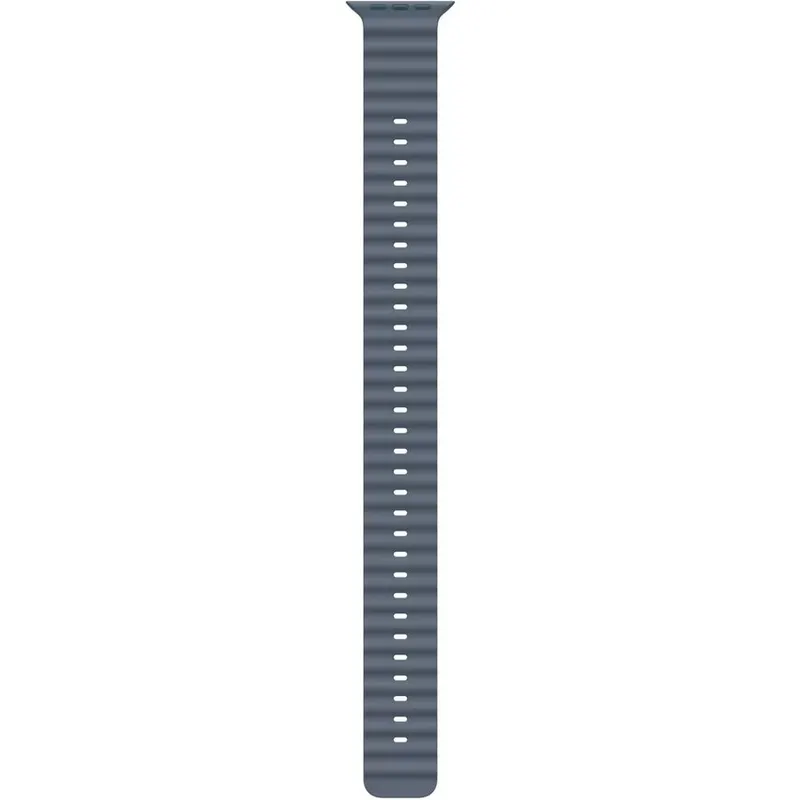 Apple Apple Watch 49mm Band: Anchor Blue Ocean Band Extension - Natural Titanium Finish
