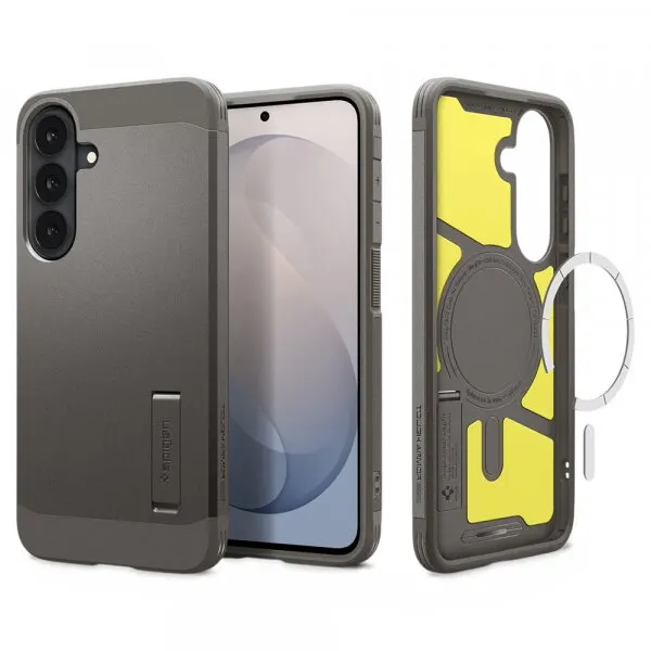 Spigen Husa MagSafe pentru Samsung Galaxy S26 FE S741, Spigen, Tough Armor, Gri ACS11635