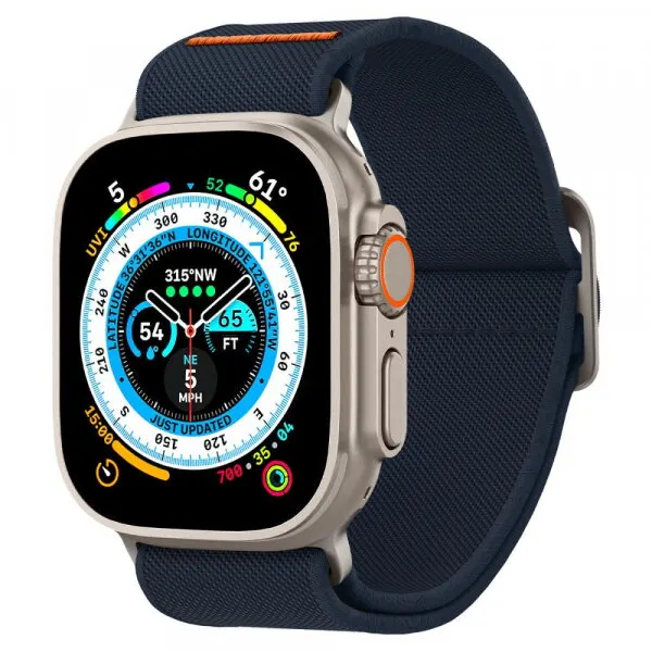 Spigen Curea Spigen Fit Lite Ultra pentru Apple Watch 49mm / 46mm / 45mm / 44mm / 42mm Series, Bleumarin AMP05984
