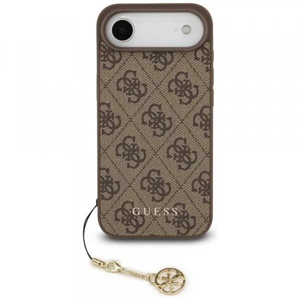 Guess Husa MagSafe pentru Apple iPhone 17 Air, Guess, 4G Charm Cradle, Maro