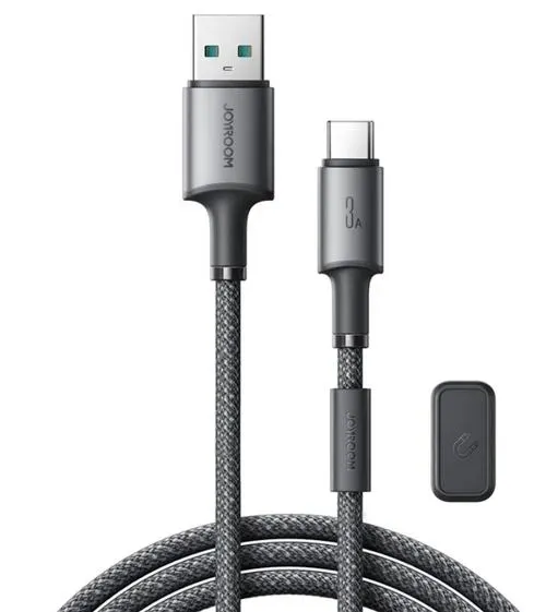 Cablu Date si Incarcare USB-A - USB-C Joyroom S-A50, 60W, 1.2m, Gri