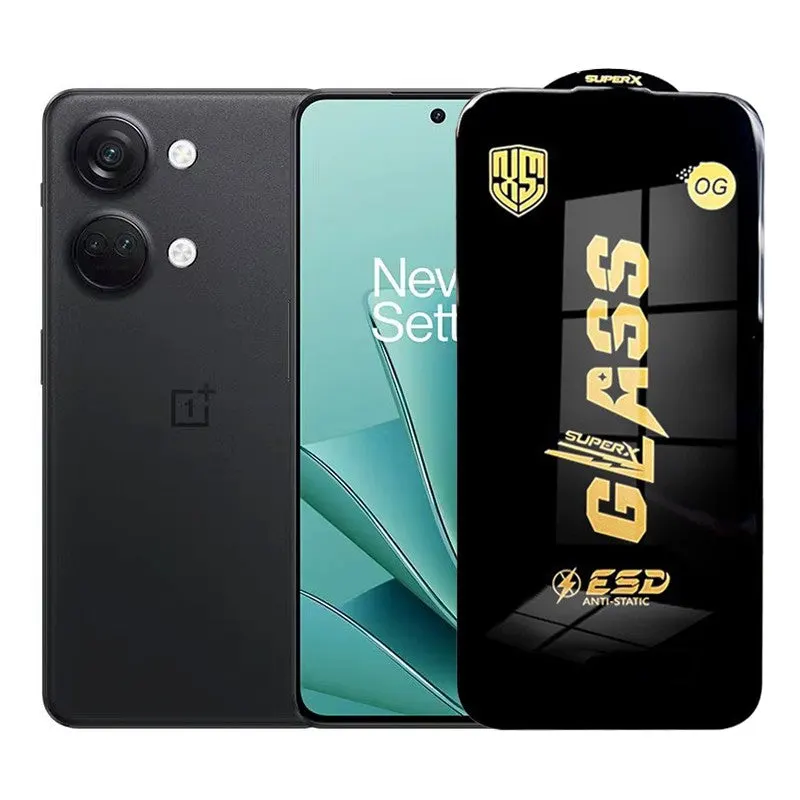Flippy, Folie de Protectie pentru OnePlus Ace 2V, Flippy, Sticla Securizata ESD, Margini Negre
