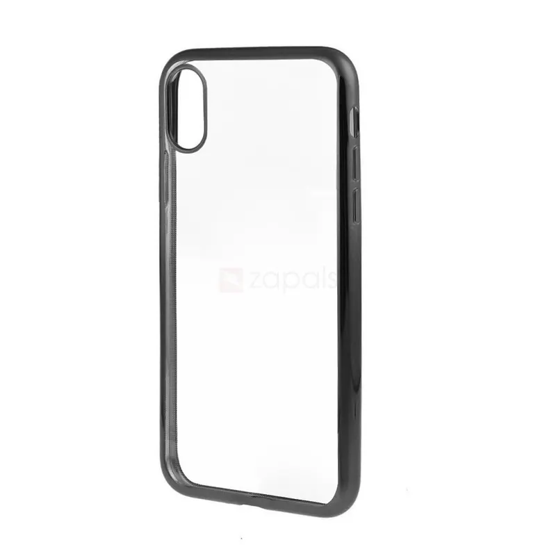 Apple, Husa de protectie pentru Apple iPhone X Tpu Electroplated Antisoc Negru