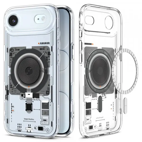 Spigen Husa MagSafe pentru Apple iPhone 17 Air, Spigen, Ultra Hybrid Neo One, Transparenta ACS10321
