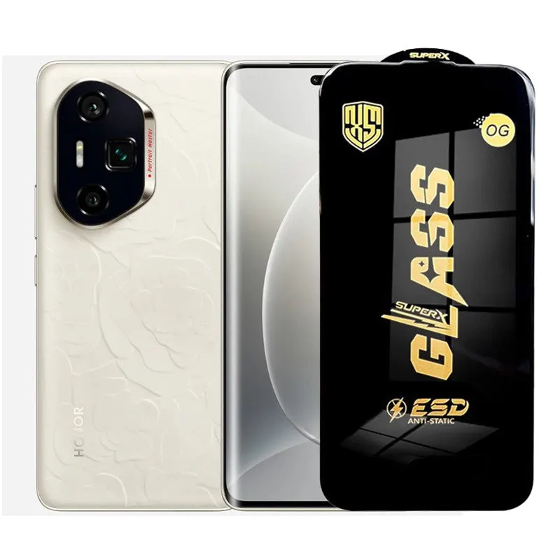 Flippy, Folie de Protectie pentru Honor 300, Flippy, Sticla Securizata ESD, Margini Negre