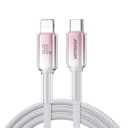 Cablu Date si Incarcare USB-C - Lightning Joyroom S-A42, 30W, 1.2m, Alb