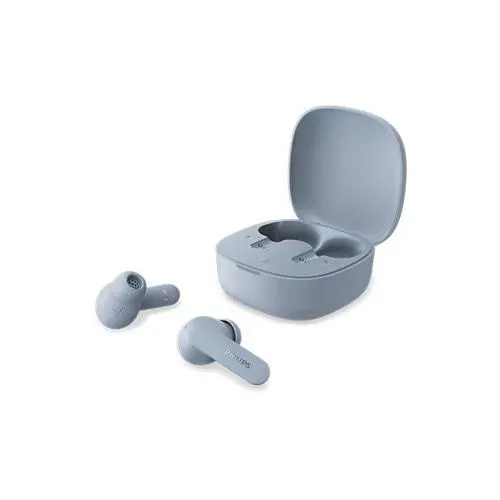 Casti True Wireless In-Ear Philips TAT2100LB/00, Bluetooth 6.0, Microfon, IPX4, Autonomie 36h (Albastru deschis)