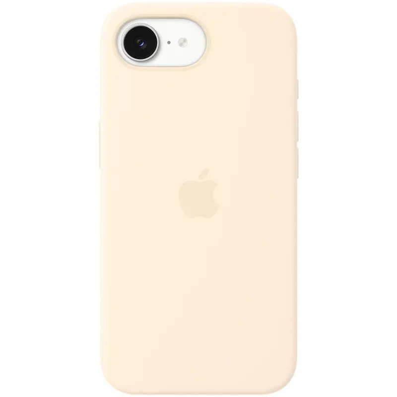 Apple Husa de protectie Apple Silicone Case with MagSafe pentru iPhone 17e, Vanilie