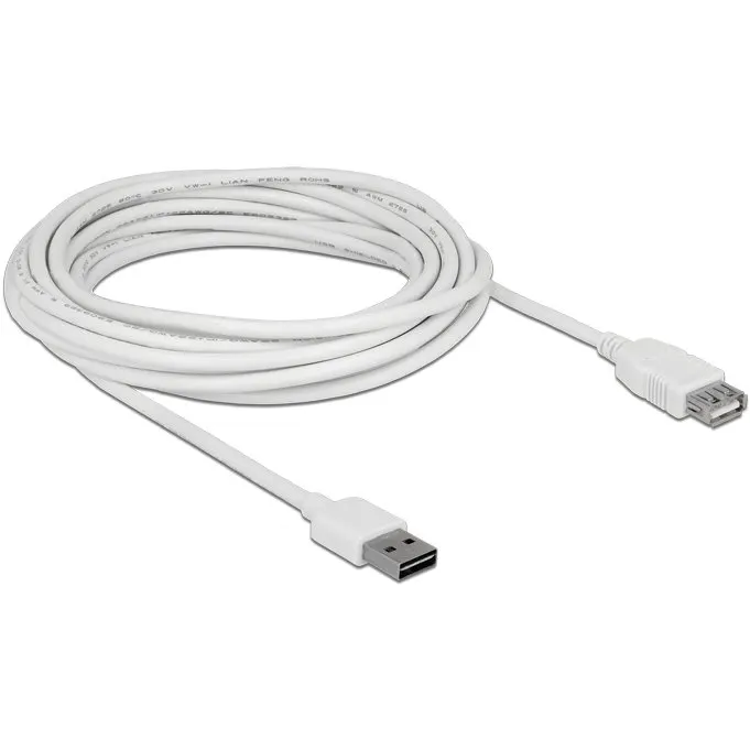 Delock Delock Cable USB AM-AF 2.0 5m Easy-USB White