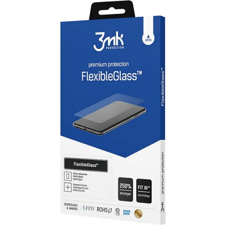 3MK Folie de protectie 3MK FlexibleGlass pentru iPhone 13/13 Pro, Hybrid glass, 7H, 0.3mm, Transparent