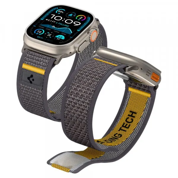 Spigen Curea Spigen Athlex Air pentru Apple Watch 49mm / 46mm / 45mm / 44mm Series, Gri AMP09034