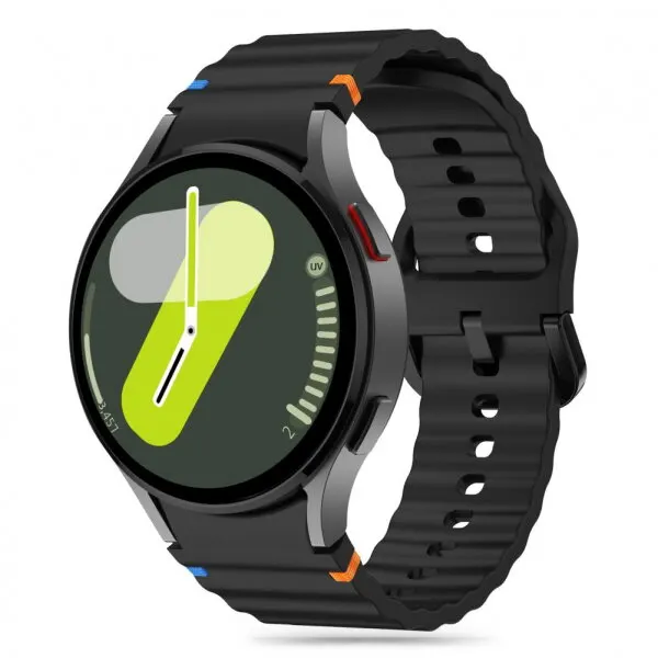 Tech-Protect Curea Tech-Protect Silicone Sport pentru Samsung Galaxy Watch7 / Watch FE / Watch6 / Watch5 / Watch4 Series, Neagra