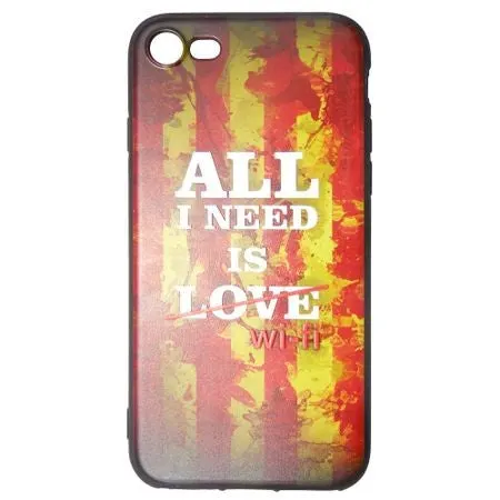 Apple, Husa Apple iPhone 7 Multicolor Mesaj Love