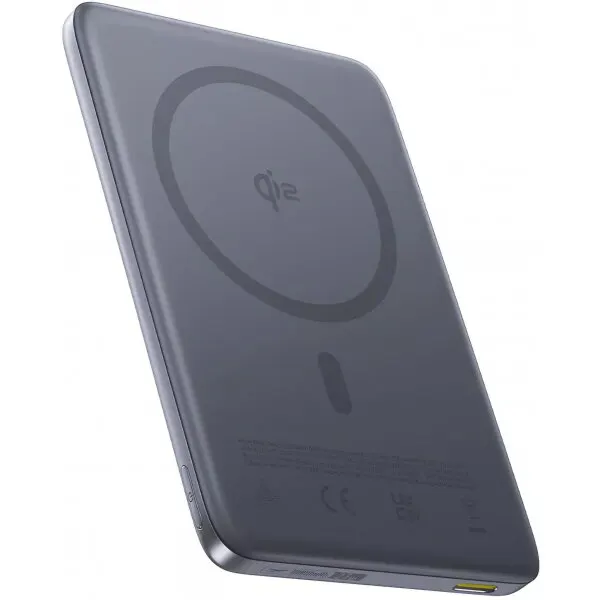BASEUS Baterie Externa Wireless Baseus PicoGo AM41, 10000mAh, 27W, PD + FQI, 1 x QI - 1 x USB-C, Gri E0027200