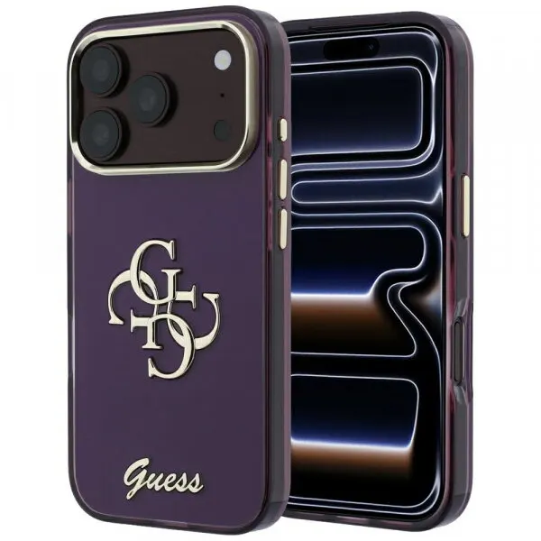 Guess Husa pentru Apple iPhone 18 Pro / 17 Pro, Guess, IML 4G Metal Script, Visinie