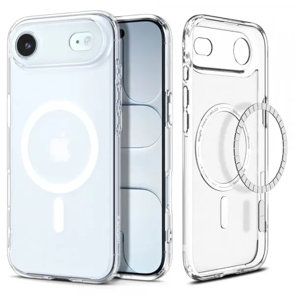 Spigen Husa MagSafe pentru Apple iPhone 17 Air, Spigen, Ultra Hybrid, Alba Satinata ACS10317