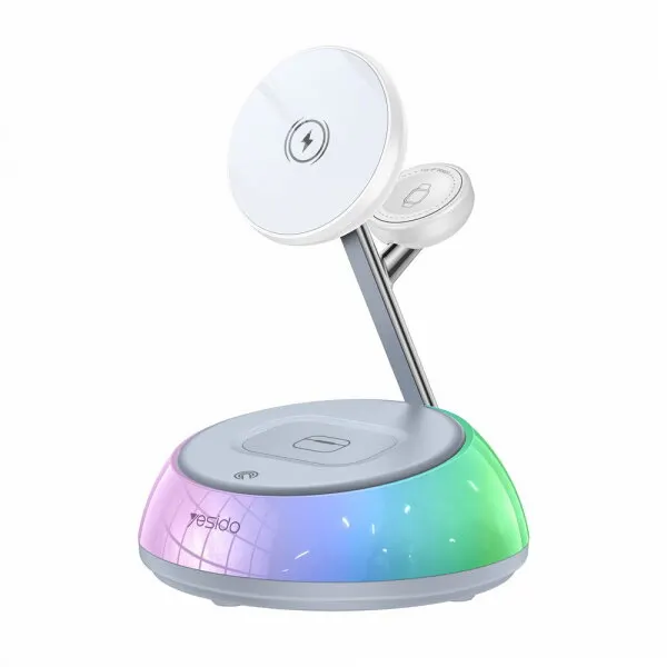 Yesido Incarcator Retea Wireless Yesido DS31 3in1, 15W, 1.67A, Alb