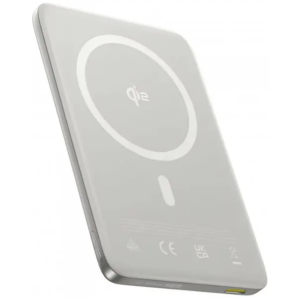 BASEUS Baterie Externa Wireless Baseus PicoGo AM41, 10000mAh, 27W, PD + FQI, 1 x QI - 1 x USB-C, Bej E0027203