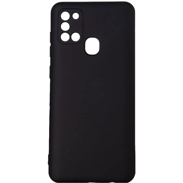 spacer Husa telefon Samsung Galaxy A21S Spacer, grosime 2mm, material flexibil silicon + interior cu microfibra, Negru, SPPC-SM-GX-A21S-SLK