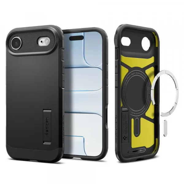 Spigen Husa MagSafe pentru Apple iPhone 17 Air, Spigen, Tough Armor T, Neagra ACS10324