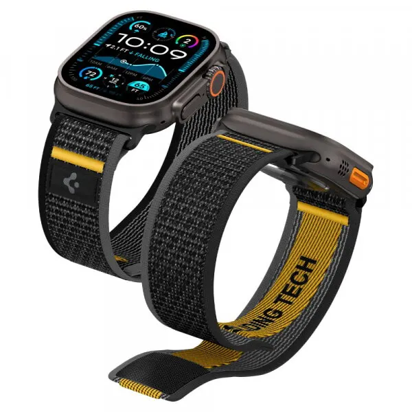 Spigen Curea Spigen Athlex Air pentru Apple Watch 49mm / 46mm / 45mm / 44mm Series, Neagra AMP09033