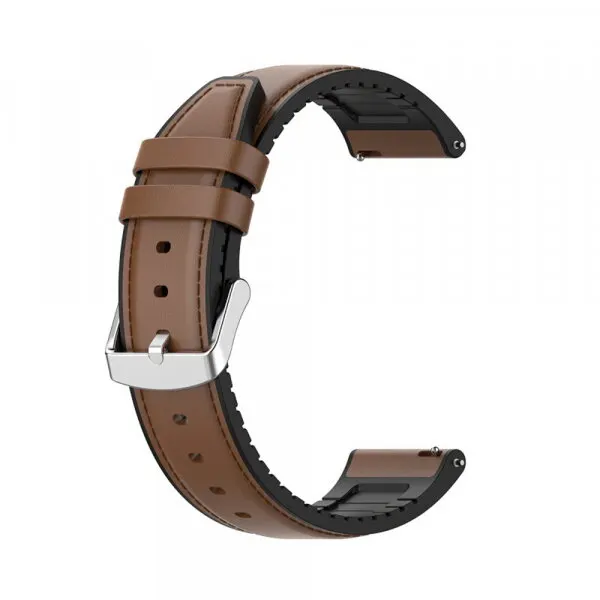 techsuit Curea Techsuit W007 pentru Samsung Galaxy Watch / Huawei Watch Series, 20mm, Maro