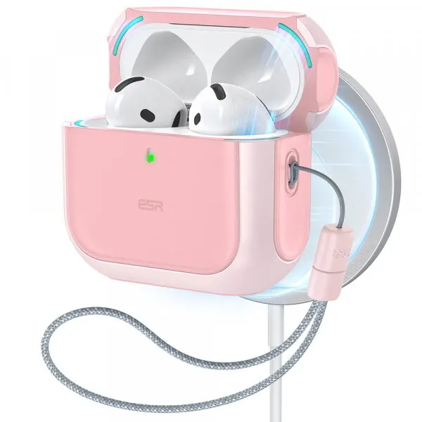 ESR Husa ESR Orbit Hybrid pentru Apple AirPods 4, Roz