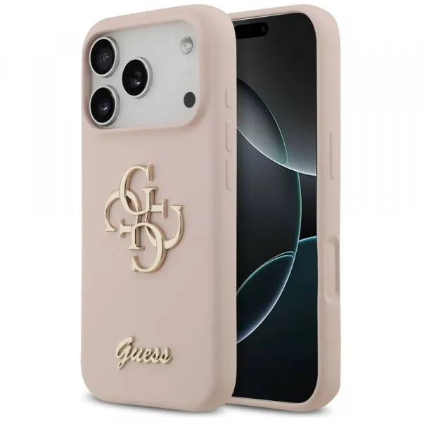 Guess Husa pentru Apple iPhone 17 Pro, Guess, Big 4G Script, Roz Deschis