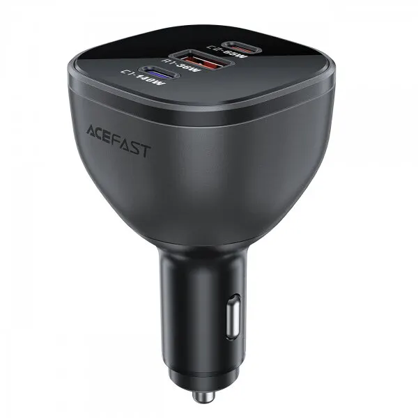 AceFast Incarcator Auto Acefast B14, 165W, 5A, 1 x USB-A - 2 x USB-C, Negru