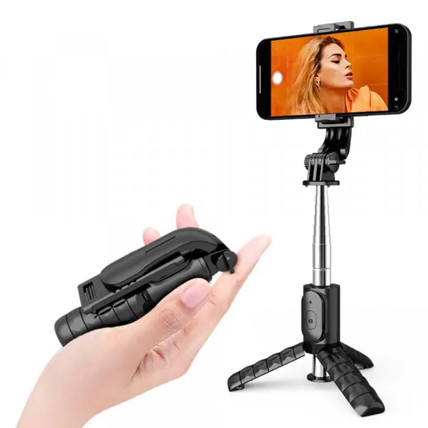 techsuit Selfie Stick Bluetooth Techsuit Q11, Universal, Negru
