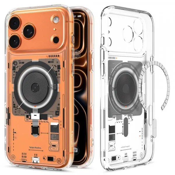 Spigen Husa MagSafe pentru Apple iPhone 17 Pro Max, Spigen, Ultra Hybrid Neo One, Transparenta ACS10290