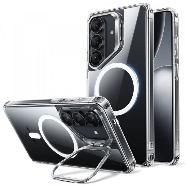 ESR Husa MagSafe pentru Samsung Galaxy S26 Plus S947, ESR, Classic Hybrid Kickstand, Transparenta