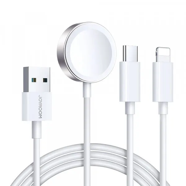 JOYROOM Incarcator Wireless Joyroom S-IW008 pentru Apple Watch Series, USB-A, Alb