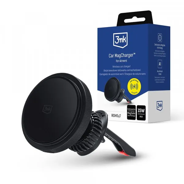 3MK Incarcator Auto Wireless 3MK, 15W, 1.67A, Negru