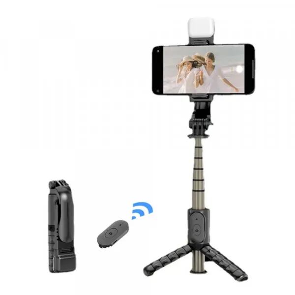 techsuit Selfie Stick Bluetooth Techsuit Q10s, Universal, Negru
