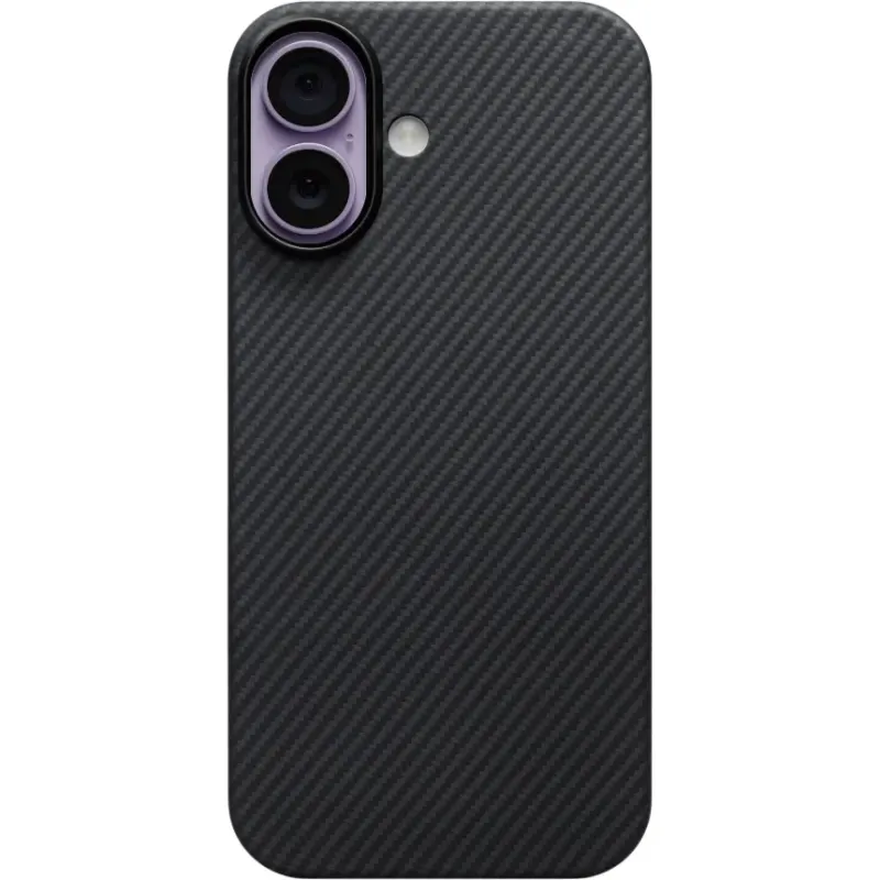 Pitaka Carcasa Pitaka Ultra Slim cu Magnetic Ring compatibila cu iPhone 17, Negru/Gri