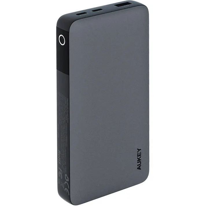 AUKEY Powerbank 20000mAh, Aukey, PB-Y42, 30W PD, 3 porturi, negru, 146x74x23mm