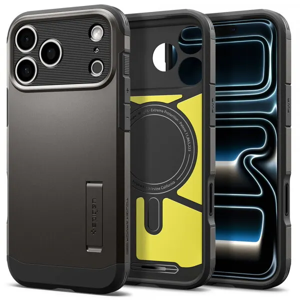 Spigen Husa MagSafe pentru Apple iPhone 18 Pro / 17 Pro, Spigen, Tough Armor T, Gri ACS12174