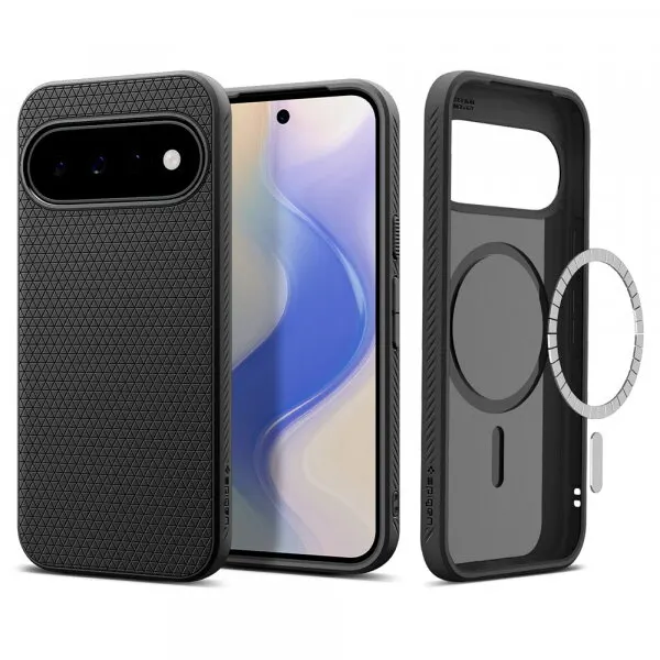 Spigen Husa MagSafe pentru Google Pixel 11, Spigen, Liquid Air, Neagra Mata ACS11439